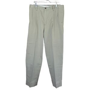 Nautica Rigger Men's Tan Classic‎ Fit Cotton Welt Pocket Straight Leg Pants 36W